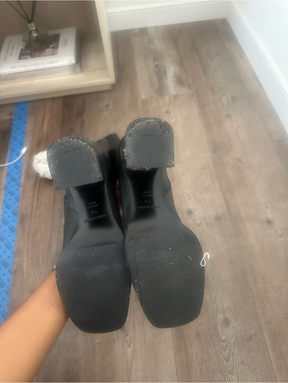 Reformation Black Block Heel Boots - Picture 3 of 5
